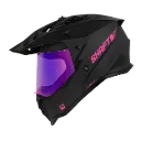 CASCO MULTIPROPOSITO SHAFT MX360 DOBLE VISOR SOLID NEGRO FUCSIA