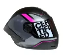 CASCO INTEGRAL ICH 501SP DINGO NEGRO GRIS FUCSIA MATE VISOR NEGRO