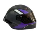 CASCO INTEGRAL ICH 501SP DINGO NEGRO MORADO SILVER MATE VISOR NEGRO