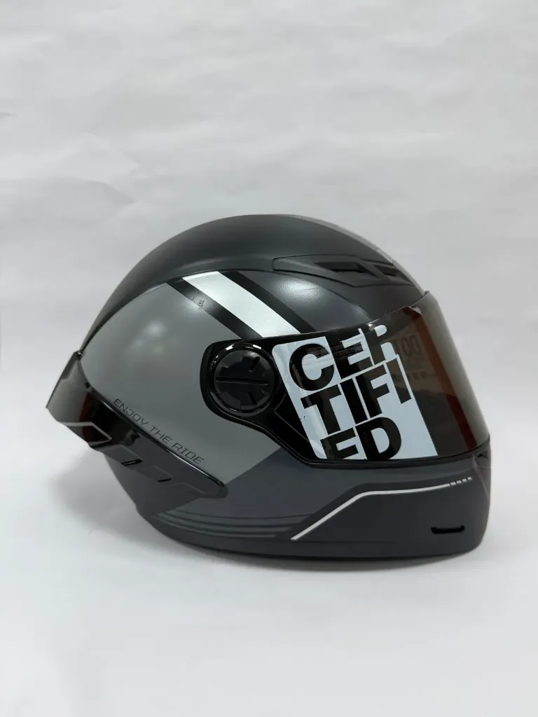 CASCO INTEGRAL ICH 501SP DINGO NEGRO GRIS OSCURO MATE  VISOR NEGRO (S)