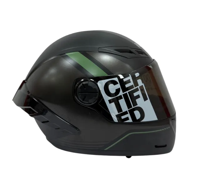 CASCO INTEGRAL ICH 501SP DINGO NEGRO GRIS OSCURO VERDE MILITAR MATE VISOR NEGRO (S)