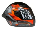 CASCO INTEGRAL ICH 501SP GEAR FORZE NEGRO GRIS NARANJA MATE VISOR NEGRO