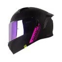 CASCO ABATIBLE SHAFT 3820SP SOLID NEGRO FUCSIA MATE VISOR MORADO
