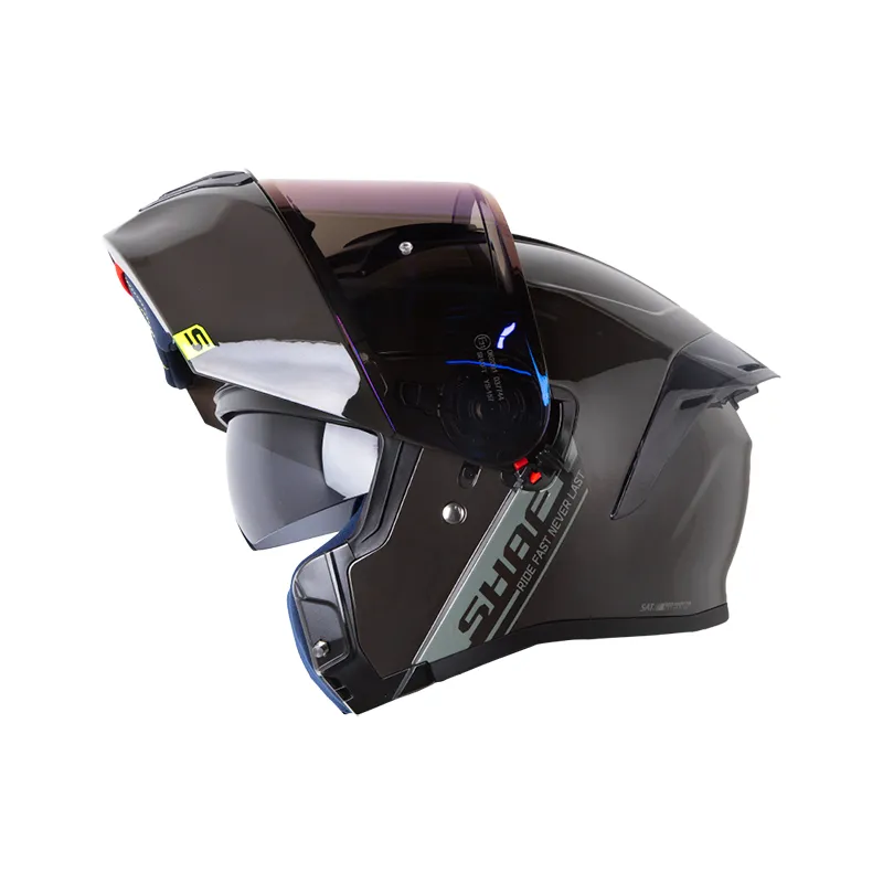 CASCO ABATIBLE SHAFT 3820SP SOLID GRIS OSCURO GRIS BRILLO (S)