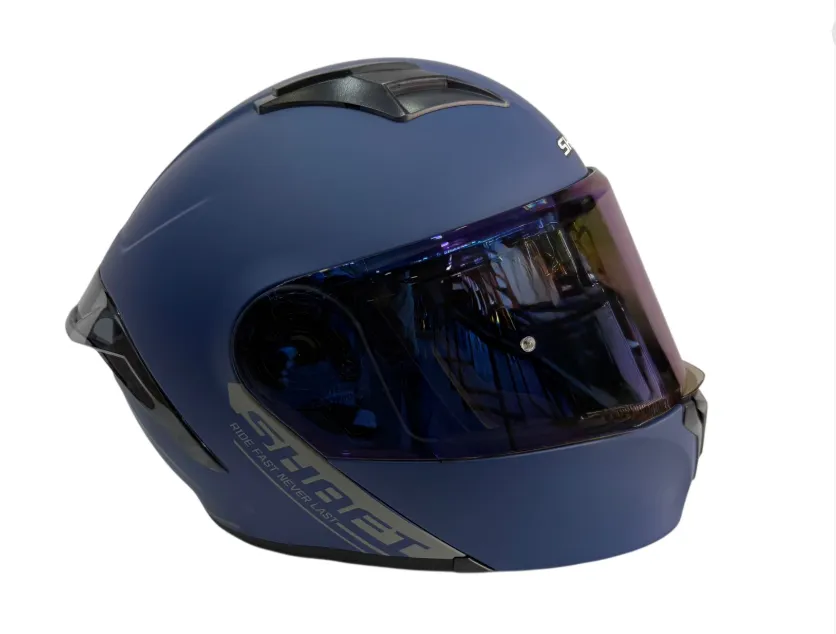 CASCO ABATIBLE SHAFT 3820SP SOLID AZUL OSCURO GRIS MATE (S)