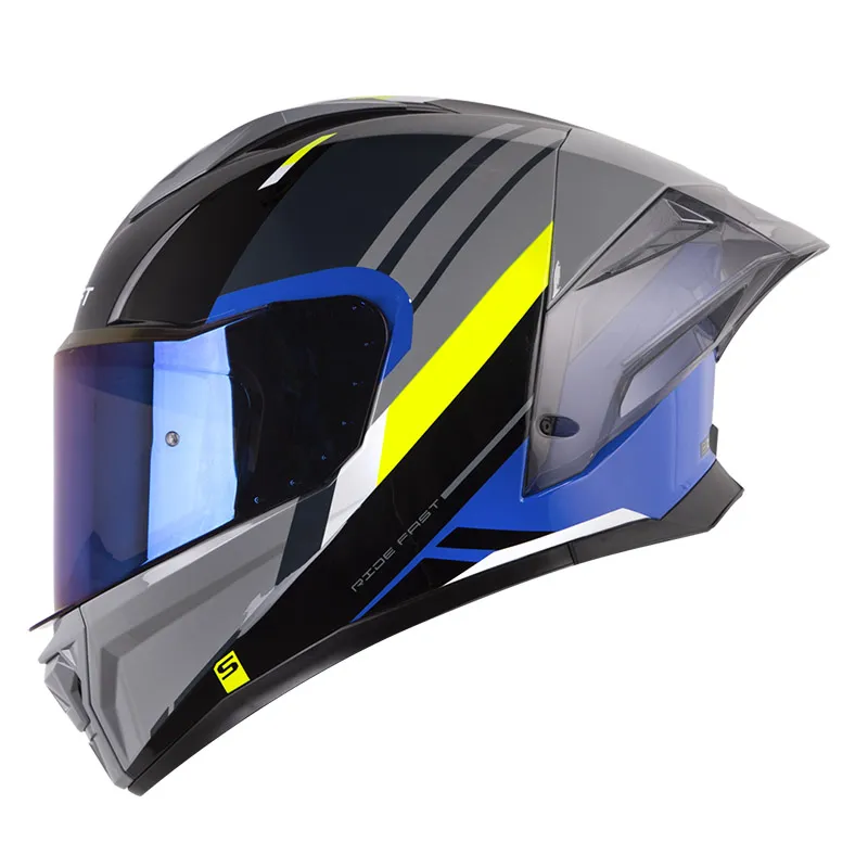 CASCO INTEGRAL SHAFT 596SP OUTSIDE GRIS NEGRO BRILLO (S)