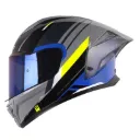 CASCO INTEGRAL SHAFT 596SP OUTSIDE GRIS NEGRO BRILLO