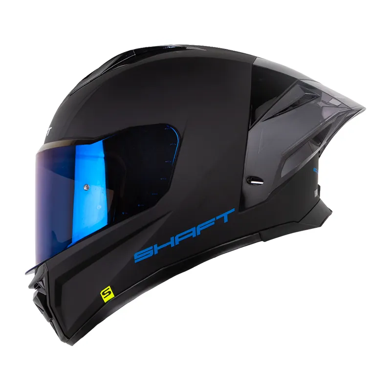 CASCO INTEGRAL SHAFT 596SP SOLID NEGRO AZUL MATE