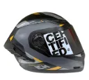 CASCO INTEGRAL ICH 501SP BRAZUK NEGRO GRIS OSCURO NARANJA MATE VISOR NEGRO