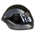 CASCO INTEGRAL ICH 501SP SLASA NEGRO GRIS OSCURO BRILLO VISOR NEGRO