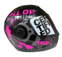 CASCO ABATIBLE ICH 3110 DOBLE VISOR SPEED UP NEGRO GRIS FUCSIA OSCURO MATE VISOR NEGRO