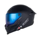CASCO INTEGRAL SHAFT PRO 615 DOBLE VISOR SOLID NEGRO SILVER MATE