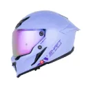 CASCO INTEGRAL SHAFT PRO 615 DOBLE VISOR SOLID MORADO CLARO MORADO OSCURO BRILLO