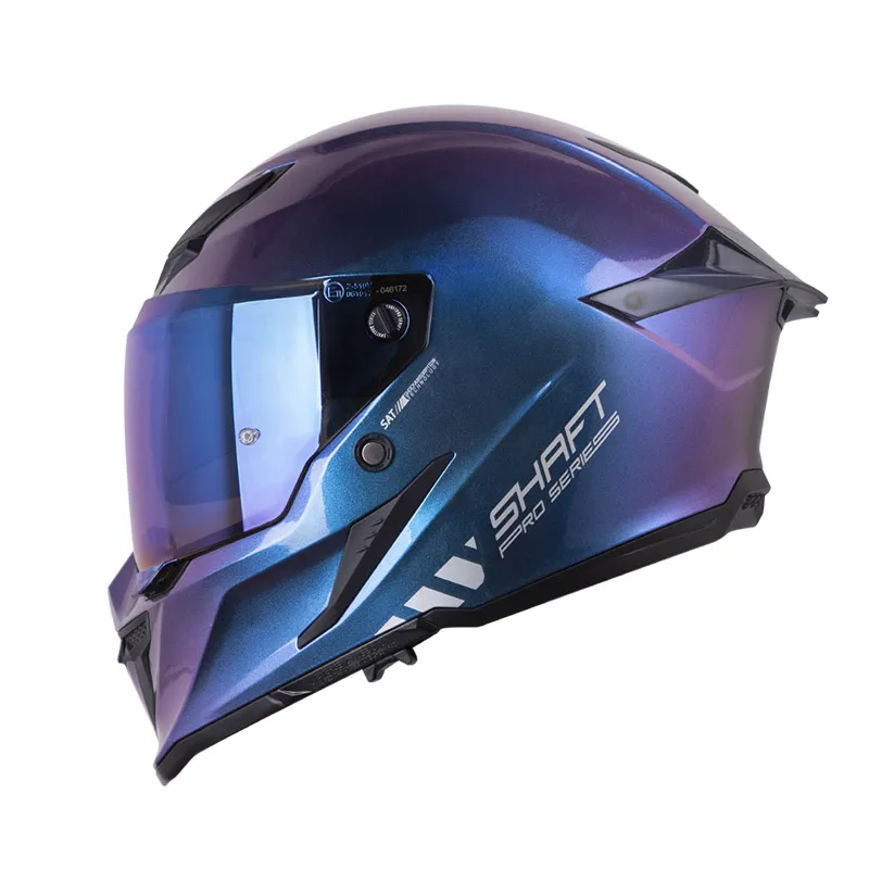 [198976] CASCO INTEGRAL SHAFT PRO 615 DOBLE VISOR SOLID CAMALEON SILVER BRILLO (S)