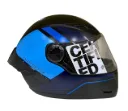 CASCO INTEGRAL ICH 501SP DINGO NEGRO AZUL OSCURO AZUL MATE VISOR TRANSPARENTE