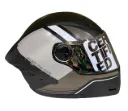 CASCO INTEGRAL ICH 501SP DINGO NEGRO CAFE CLARO CAFE MATE VISOR SILVER