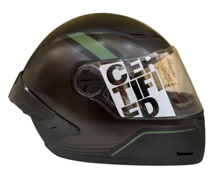 CASCO INTEGRAL ICH 501SP DINGO NEGRO GRIS OSCURO VERDE MATE VISOR TRANSPARENTE (S)