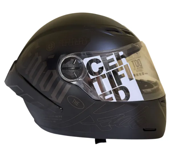 CASCO INTEGRAL ICH 501SP CAPTION NEGRO GRIS OSCURO GRIS MATE VISOR TRANSPARENTE