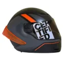 CASCO INTEGRAL ICH 501SP DINGO NEGRO GRIS OSCURO NARANJA MATE VISOR NEGRO