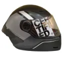CASCO INTEGRAL ICH 501SP DINGO NEGRO GRIS OSCURO SILVER MATE VISOR TRANSPARENTE