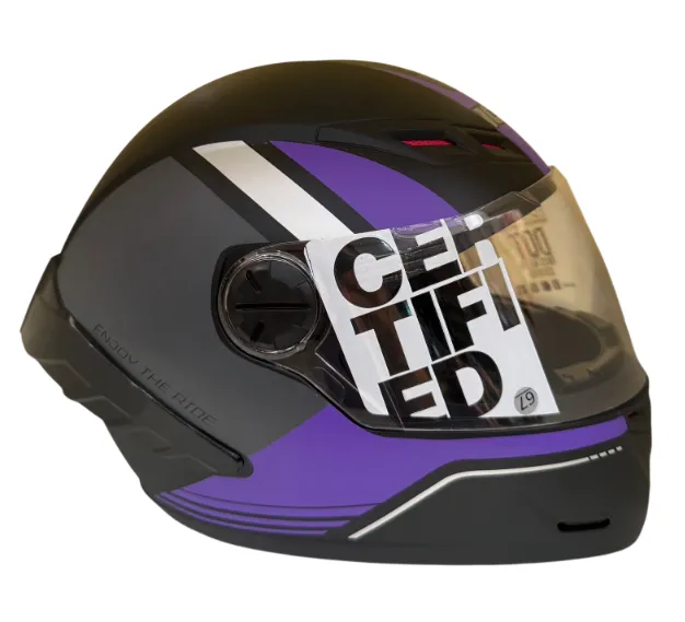 [206630] CASCO INTEGRAL ICH 501SP DINGO NEGRO MORADO SILVER MATE VISOR TRANSPARENTE (S)