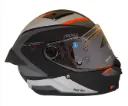 CASCO INTEGRAL SPARTAN FENIX TURB B2 NEGRO GRIS NARANJA MATE