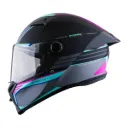 CASCO INTEGRAL SPARTAN FENIX SLAB X18 NEGRO GRIS ROSADO MATE