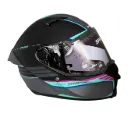 CASCO INTEGRAL SPARTAN FENIX SLAB X18 NEGRO GRIS TURQUESA ROSADO MATE