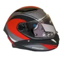 CASCO INTEGRAL SPARTAN DOBLE VISOR PANTHER CV B5 NEGRO ROJO MATE