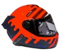 CASCO INTEGRAL SPARTAN DOBLE VISOR HAWK EVO FRESH C5 ROJO AZUL BRILLO