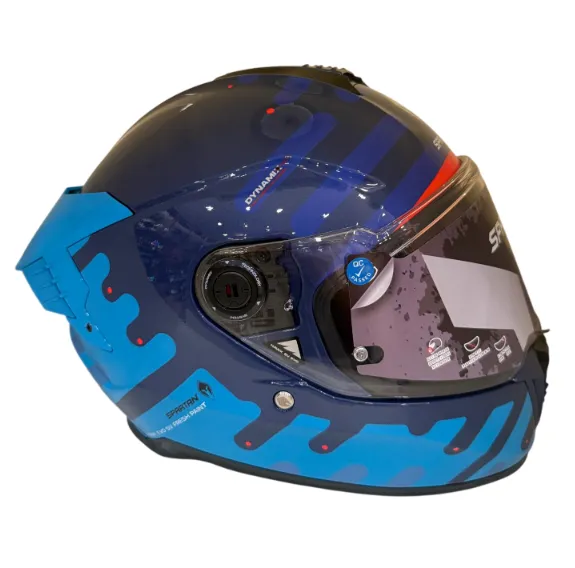 [613316] CASCO INTEGRAL SPARTAN DOBLE VISOR HAWK EVO FRESH C7 AZUL BRILLO (S)