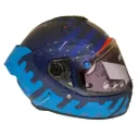 CASCO INTEGRAL SPARTAN DOBLE VISOR HAWK EVO FRESH C7 AZUL BRILLO