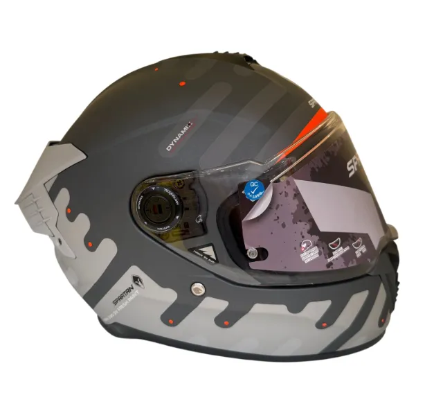 CASCO INTEGRAL SPARTAN DOBLE VISOR HAWK EVO FRESH C2 GRIS MATE