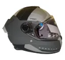 CASCO INTEGRAL SPARTAN DOBLE VISOR HAWK EVO RUSH C2 GRIS MATE