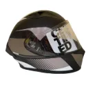 CASCO INTEGRAL ICH 503 ZEIBA NEGRO CAFE OSCURO CAFE MATE VISOR TRANSPARENTE