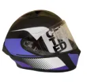 CASCO INTEGRAL ICH 503 ZEIBA NEGRO MORADO MORADO MATE VISOR TRANSPARENTE