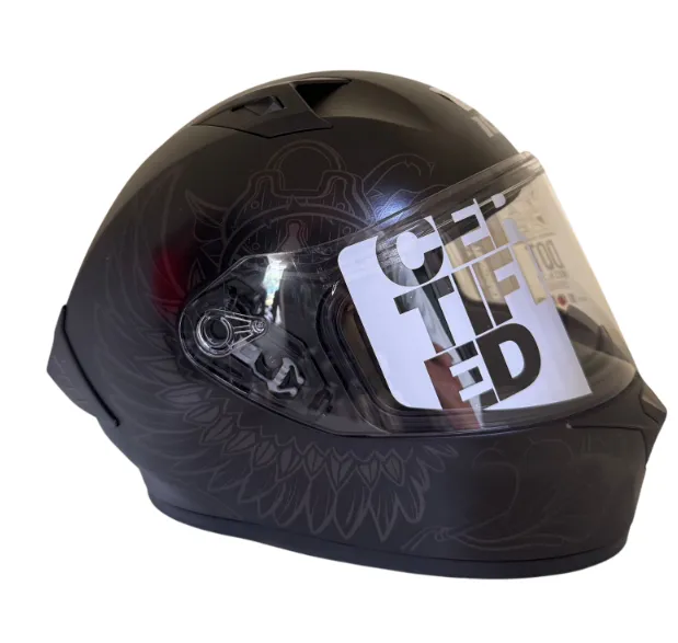 CASCO INTEGRAL ICH 503 THORNS NEGRO GRIS OSCURO MATE VISOR TRANSPARENTE (S)