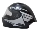 CASCO INTEGRAL ICH 503 BUNCH NEGRO BLANCO BLANCO MATE VISOR TRANSPARENTE