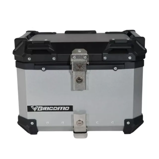 MALETERO GIACOMO ALUMINIO 45 LITROS GRIS