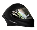 CASCO INTEGRAL XTRONG M69 NEGRO MATE SPOILER NEGRO MATE VISOR PLATEADO
