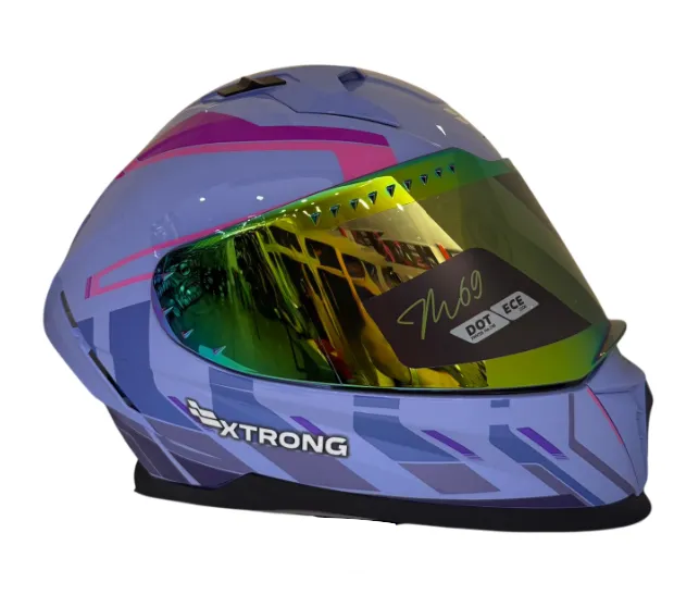 [17453] CASCO INTEGRAL XTRONG M69 MACH 1 MORADO BRILLO VISOR MORADO (S)