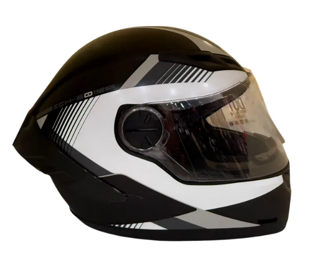 [210270] CASCO INTEGRAL ICH 501SP KYANU NEGRO BLANCO GRIS MATE VISOR TRANSPARENTE (S)
