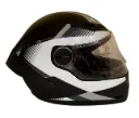 CASCO INTEGRAL ICH 501SP KYANU NEGRO BLANCO GRIS MATE VISOR TRANSPARENTE
