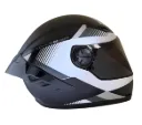 CASCO INTEGRAL ICH 501SP KYANU NEGRO BLANCO GRIS MATE VISOR NEGRO