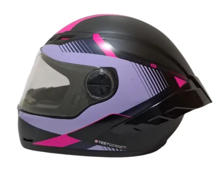 [210478] CASCO INTEGRAL ICH 501SP KYANU NEGRO MORADO CLARO FUCSIA MATE VISOR TRANSPARENTE (S)
