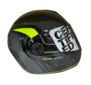 CASCO ABATIBLE ICH 3110 DOBLE VISOR REPLACED NEGRO GRIS OSCURO AMARILLO BRILLO VISOR NEGRO