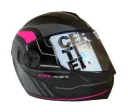 CASCO ABATIBLE ICH 3110 DOBLE VISOR REPLACED NEGRO GRIS OSCURO FUCSIA MATE VISOR AZUL