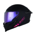 CASCO INTEGRAL SHAFT PRO 615 DOBLE VISOR SOLID NEGRO FUCSIA MATE