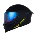 CASCO INTEGRAL SHAFT PRO 615 DOBLE VISOR SOLID NEGRO AMARILLO MATE