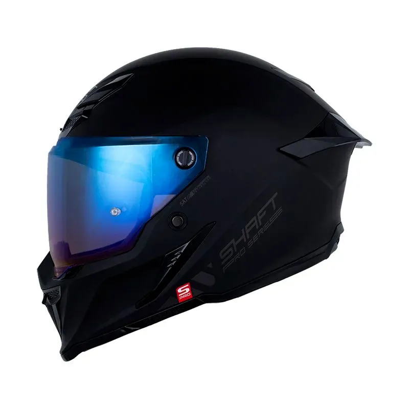 CASCO INTEGRAL SHAFT PRO 615 DOBLE VISOR SOLID NEGRO GRIS OSCURO MATE